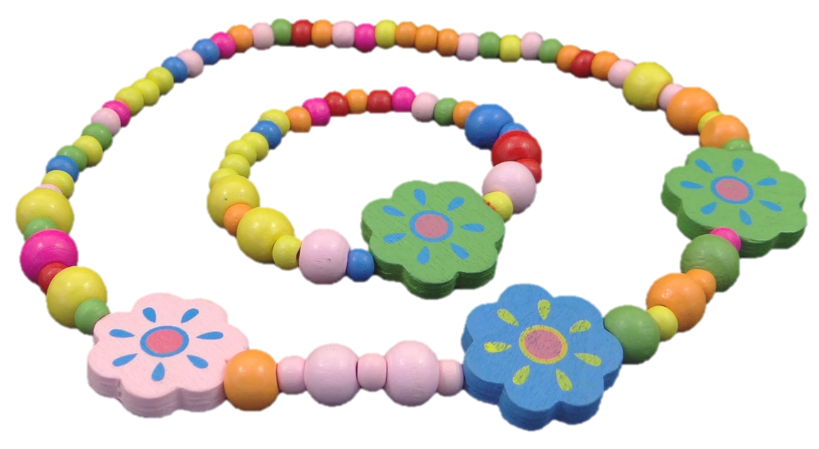 Holzkette mit Armband