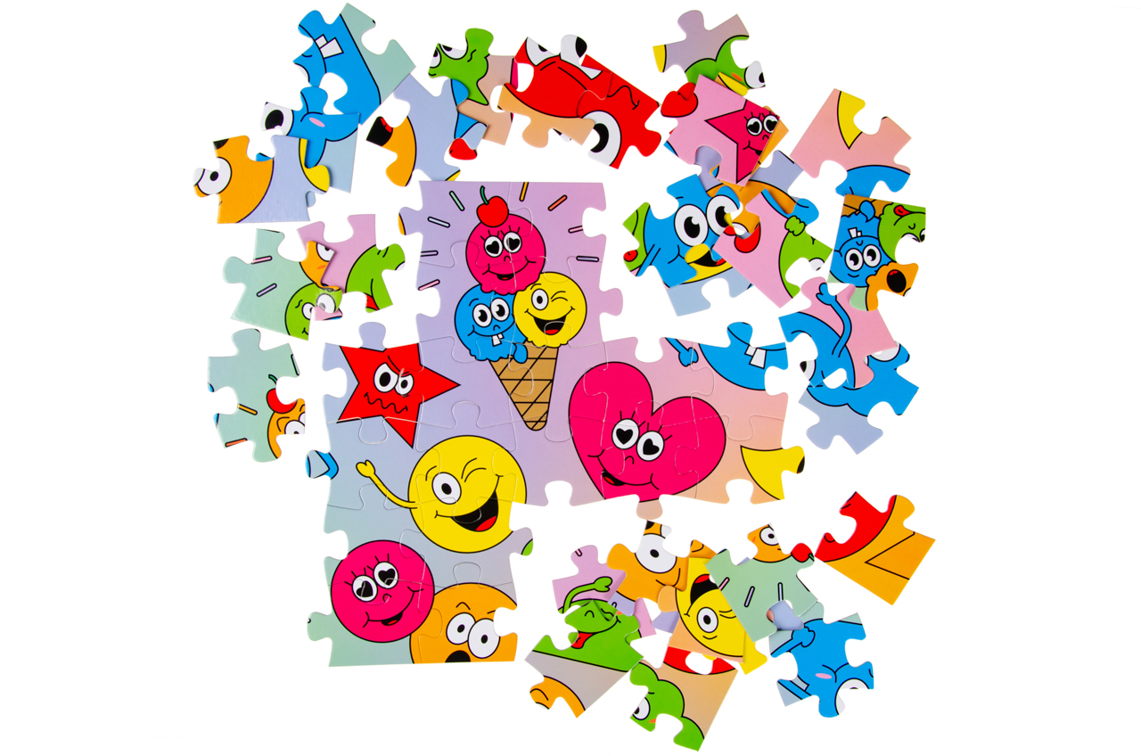 Puzzle XL lachende Gesichter