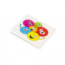 Tattoos-lachende Gesichter