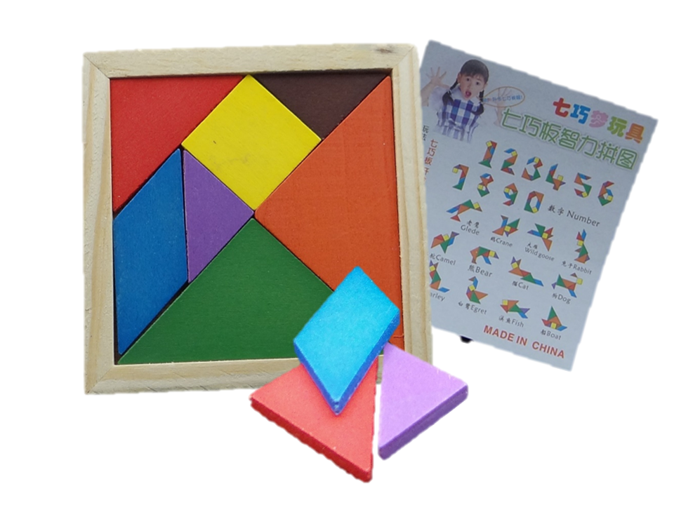 Holzpuzzle Geometrie