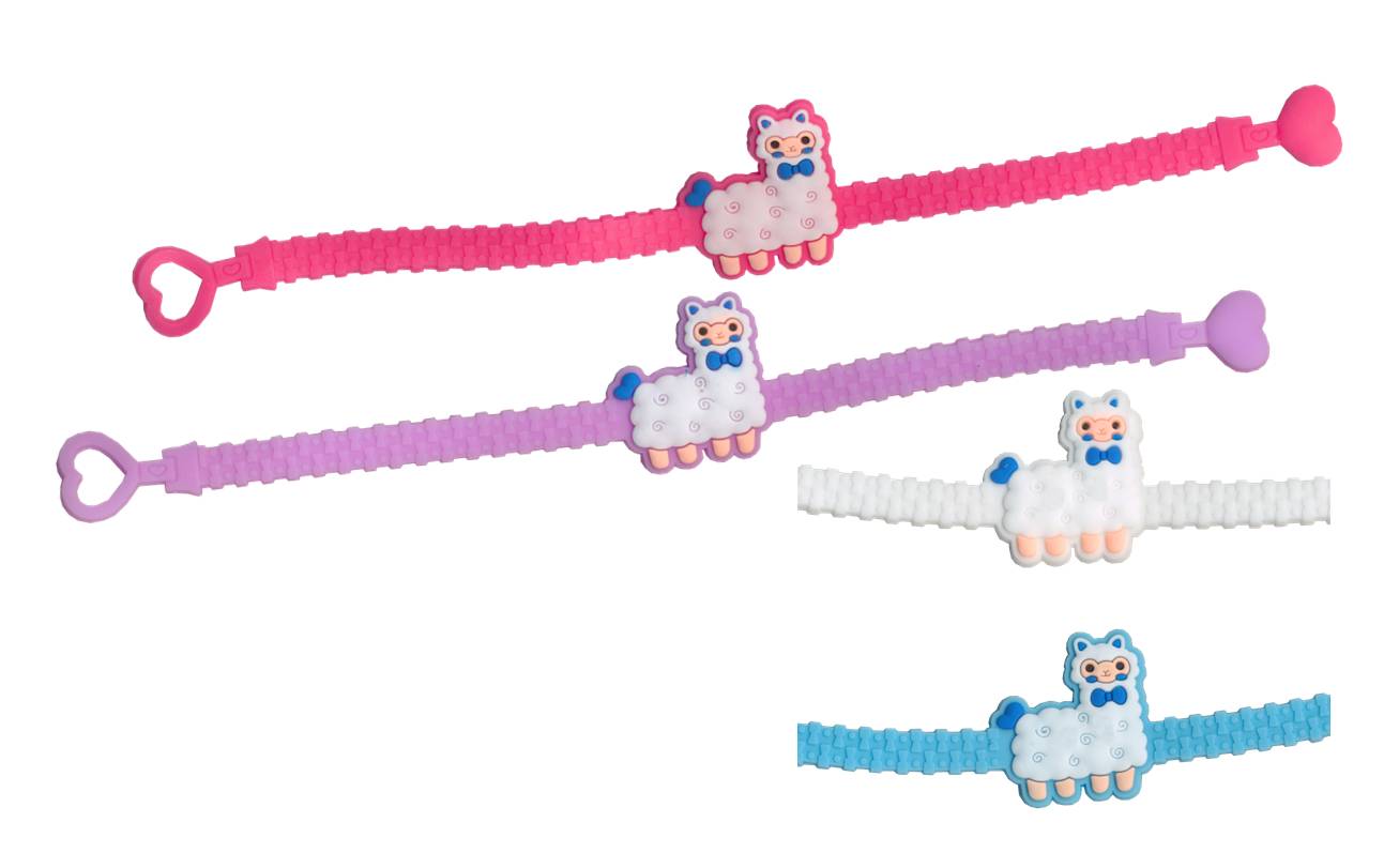 Lama / Alpaka Siliconarmband