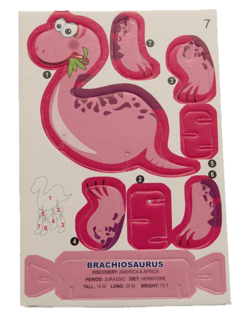 3D Bastel Dino groß