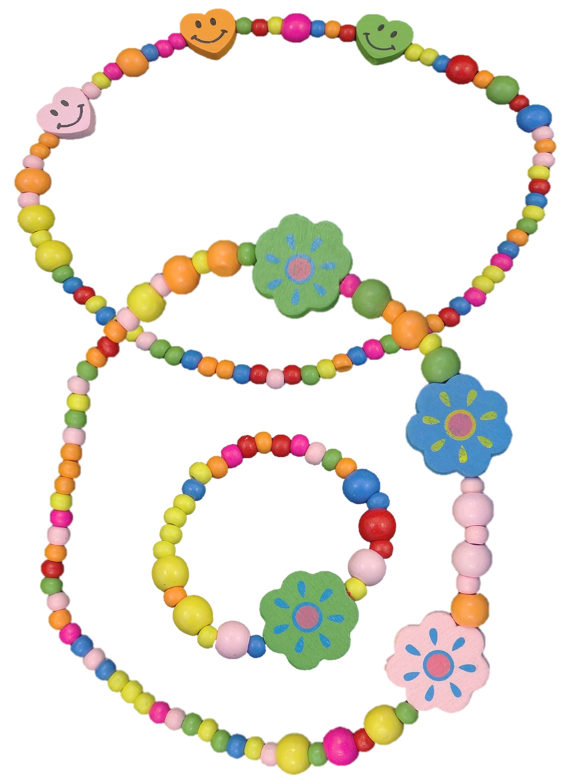 Holzkette mit Armband