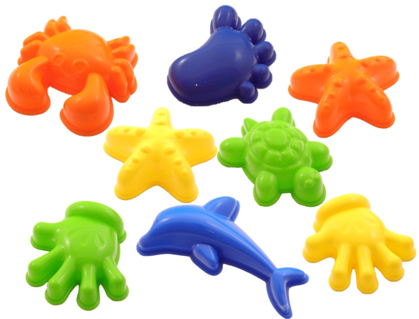 Sandformen 8tlg. im Netz