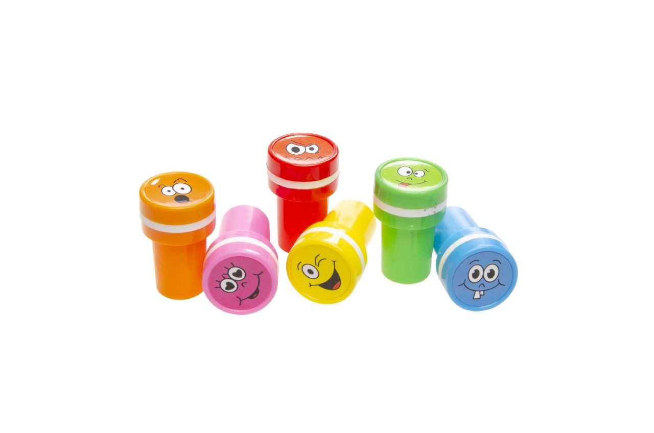 Stempel lachende Gesichter