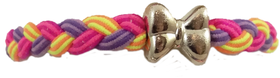 Geflochtenes Armband mit goldener Schleife