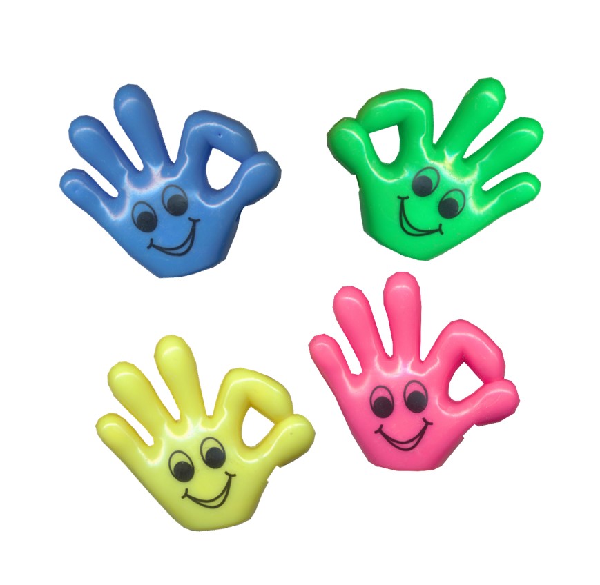 Pfeife Hand mit Gesicht