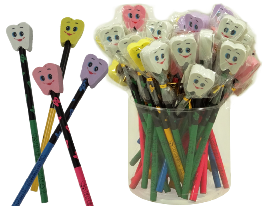 Bleistift mit Zahnradierer