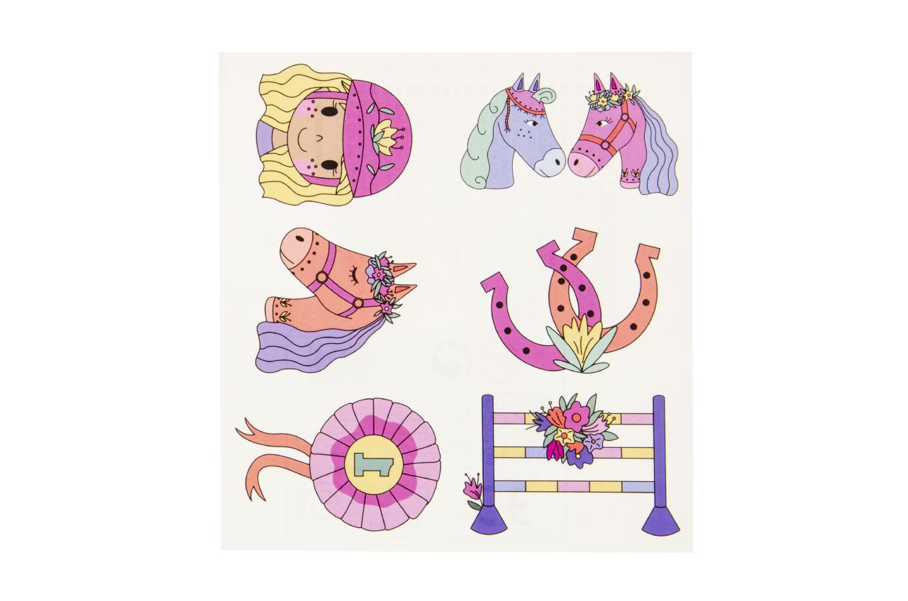 6er Tattoos-Pferdefreunde