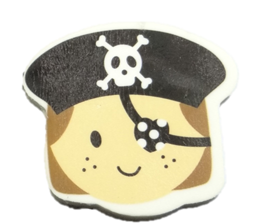 Piratenkopf- Radierer