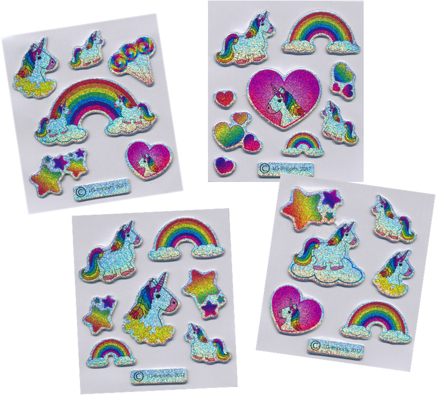 Einhorn Glitzersticker