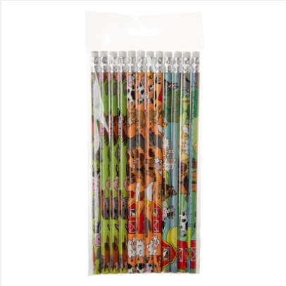 Bleistift mit Radierer Farmtiere