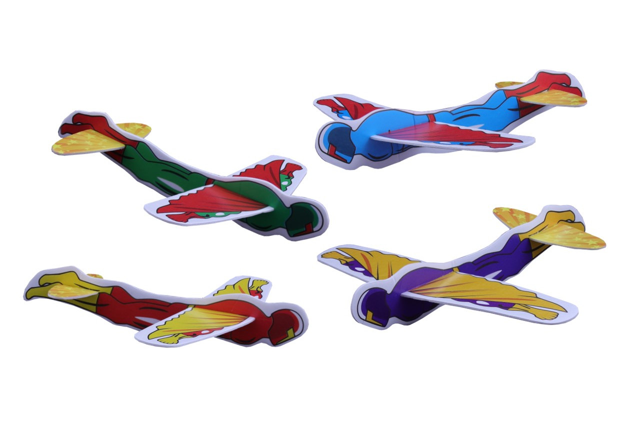 Styroporflieger Superhelden