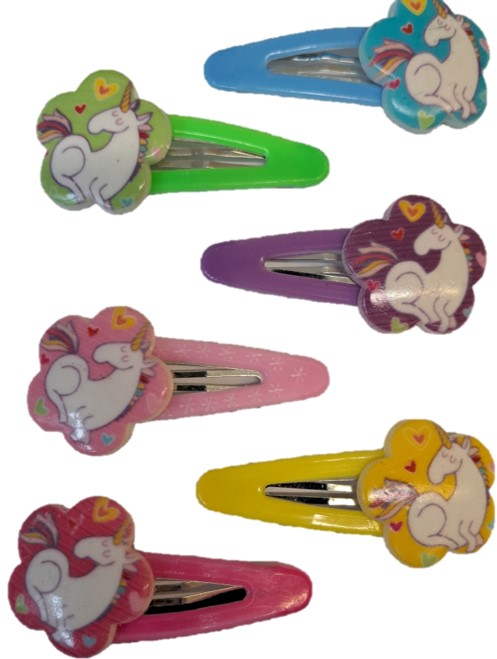 Haarclips mit Einhornmotiv