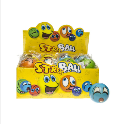 Softball bunt mit Gesichtern