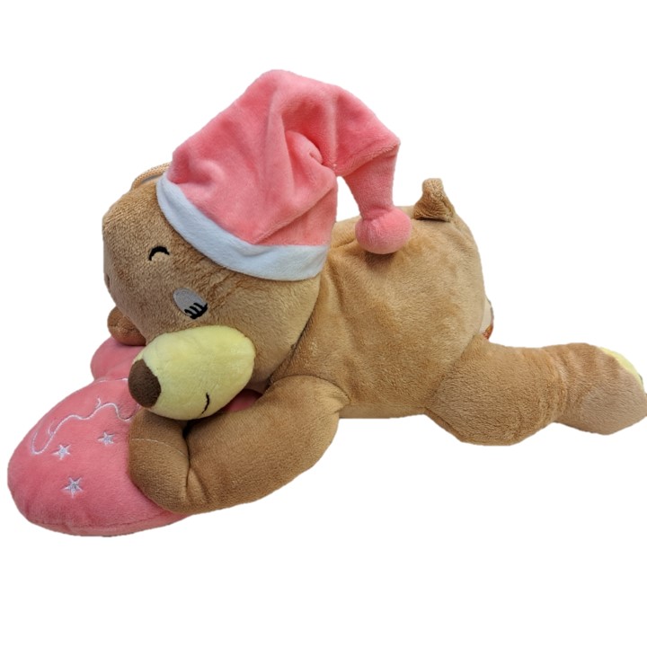 Plüschbär schlafend rosa