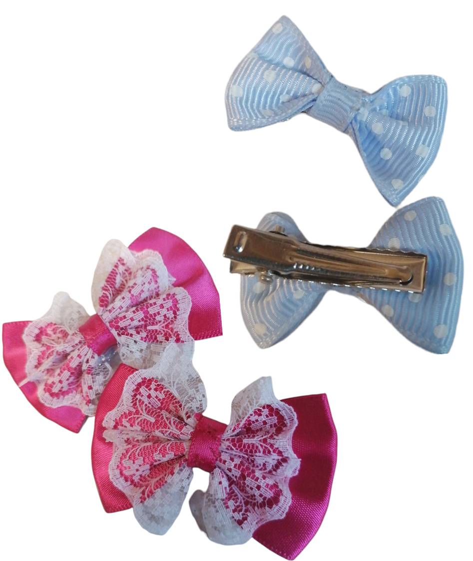 Haarklammern mit Schleifen