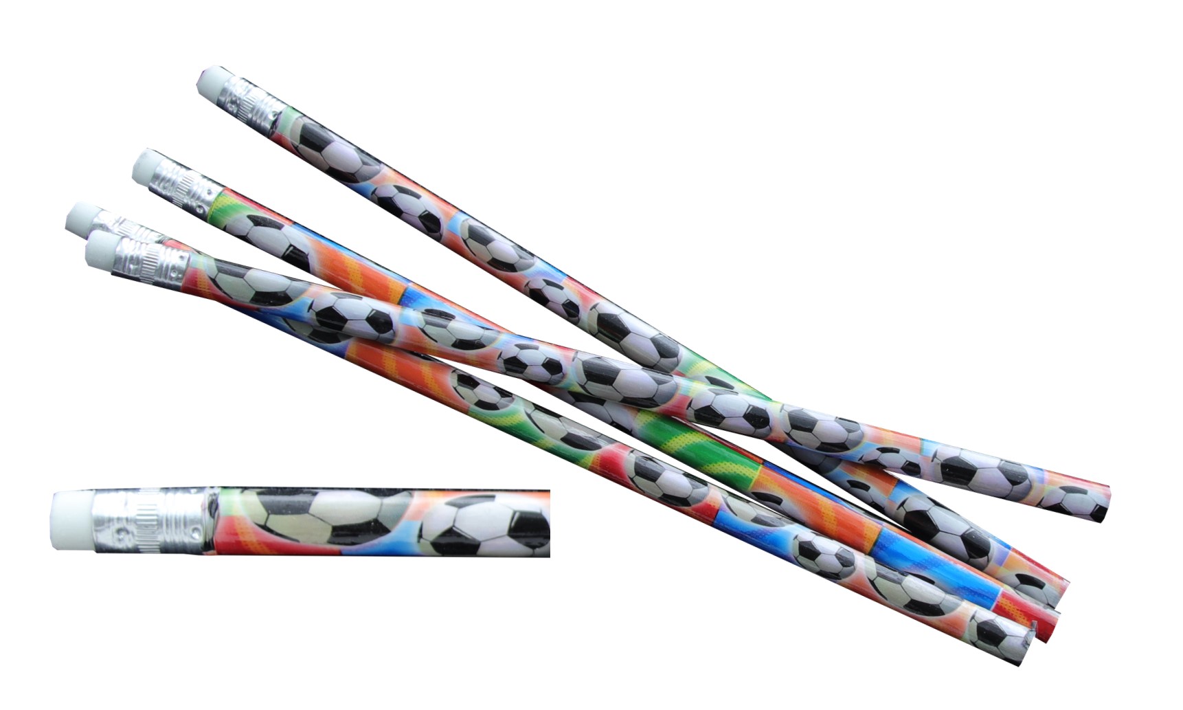 Bleistift mit Radierer Fussball