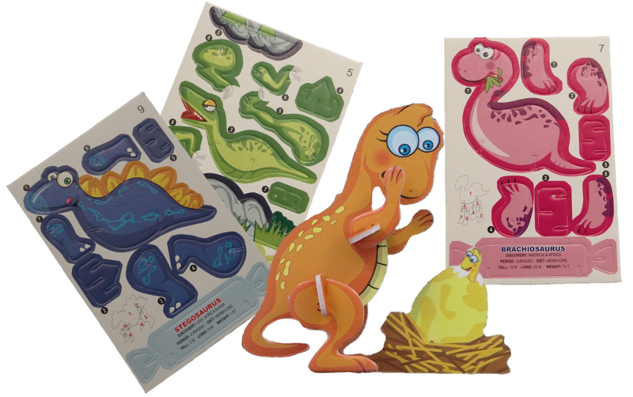 3D Bastel Dino groß