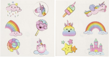 Tattoo Einhorn (6 auf Karte)