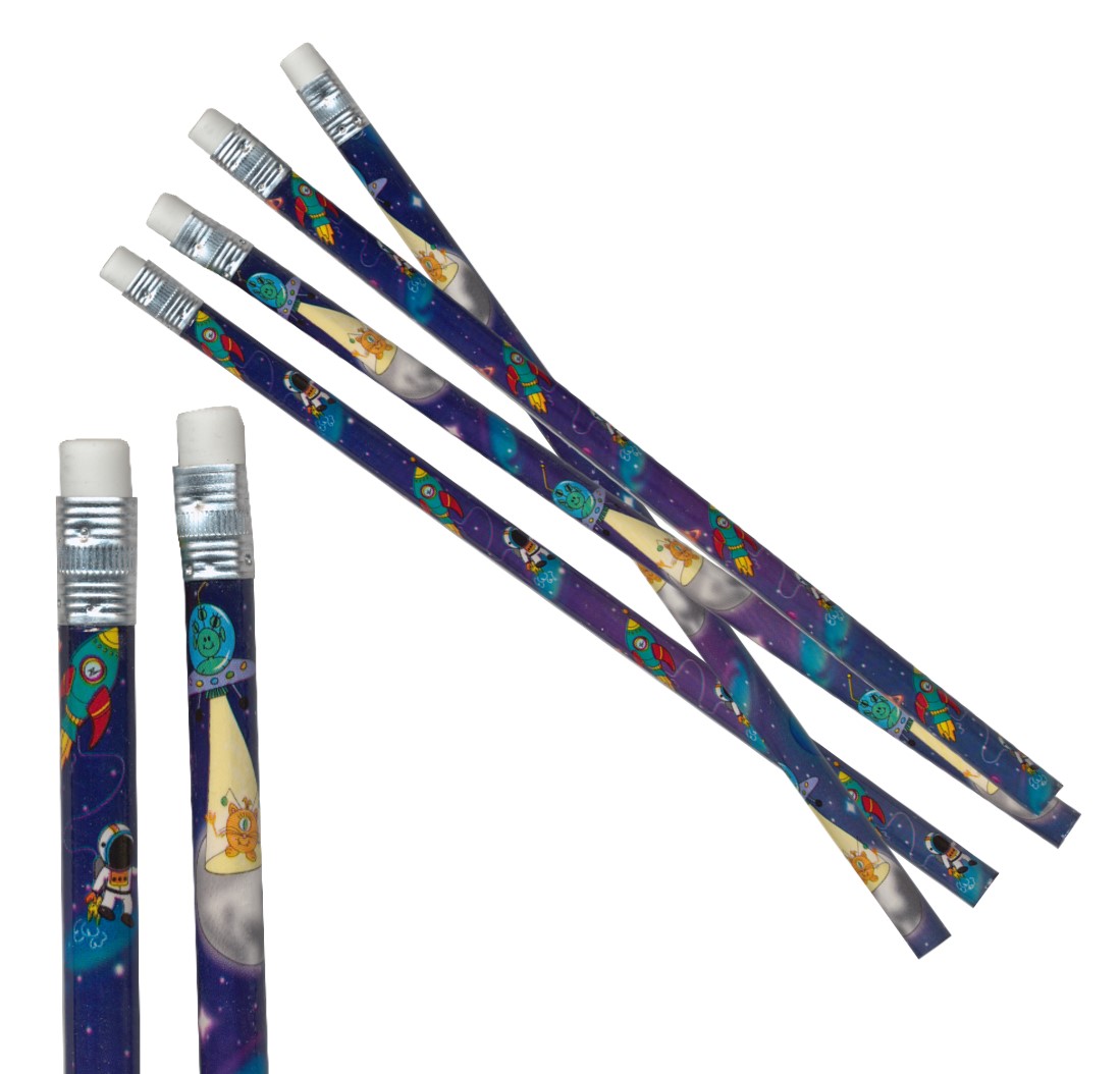 Bleistift mit Radierer Weltraum