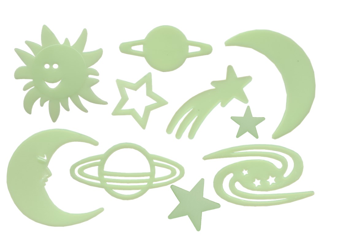 Leuchtsticker Weltraum