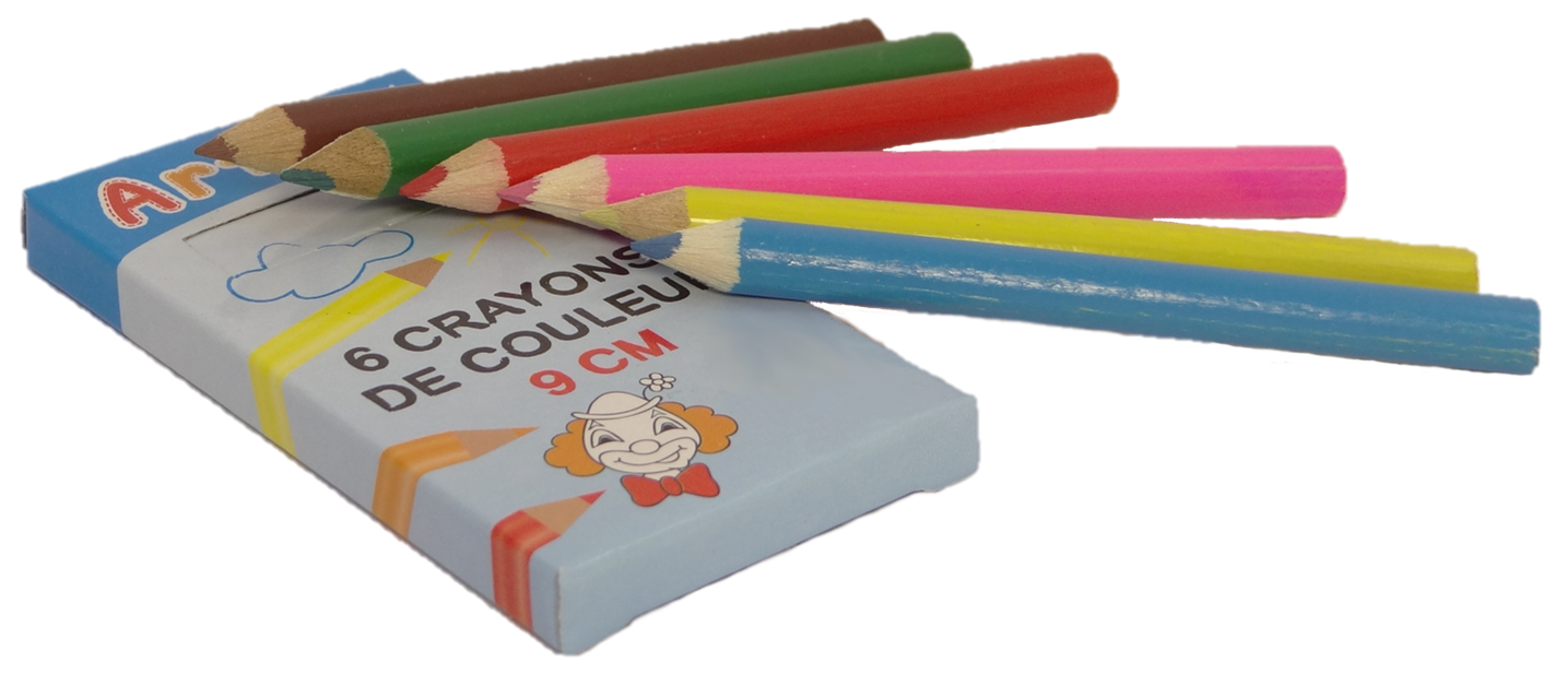 Kleine 6er Buntstifte