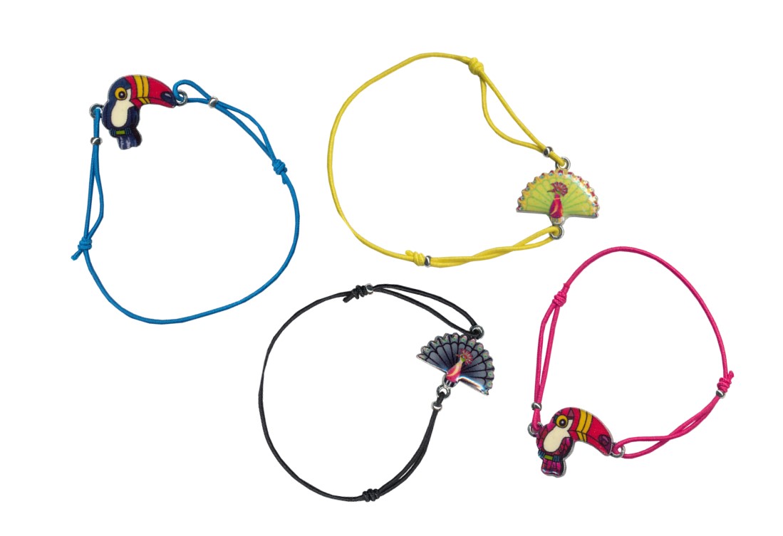 Armband Pfau und Tukan