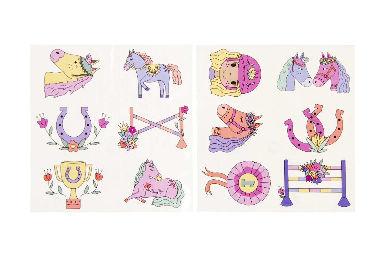 6er Tattoos-Pferdefreunde