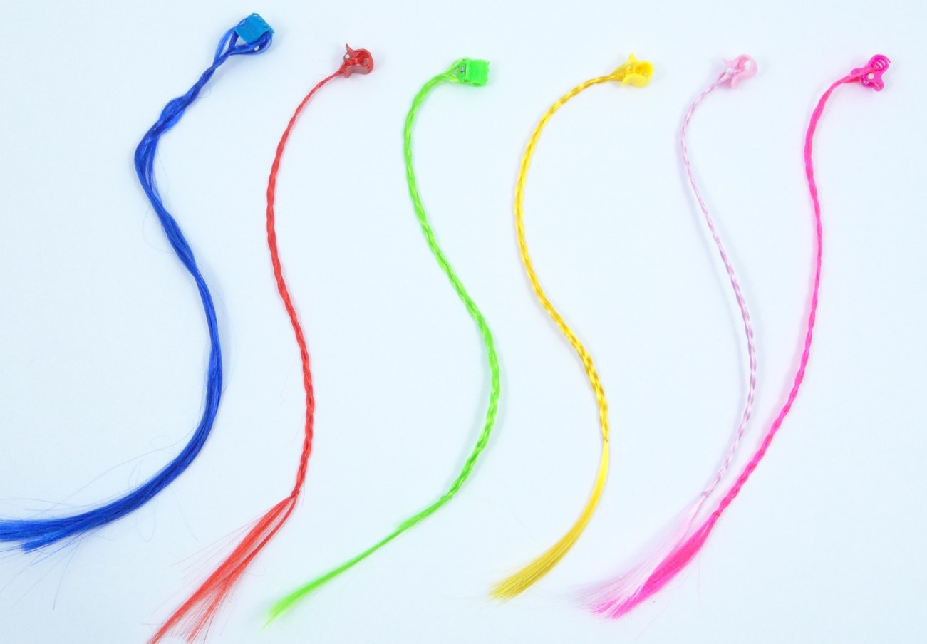 geflochtener Haarzopf mit Clip