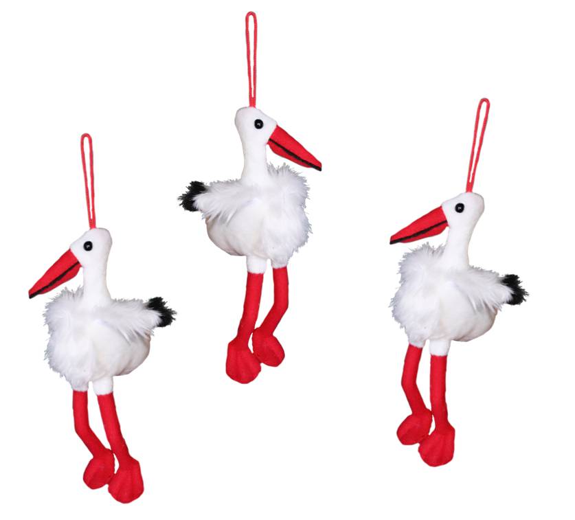 Plüsch Storch